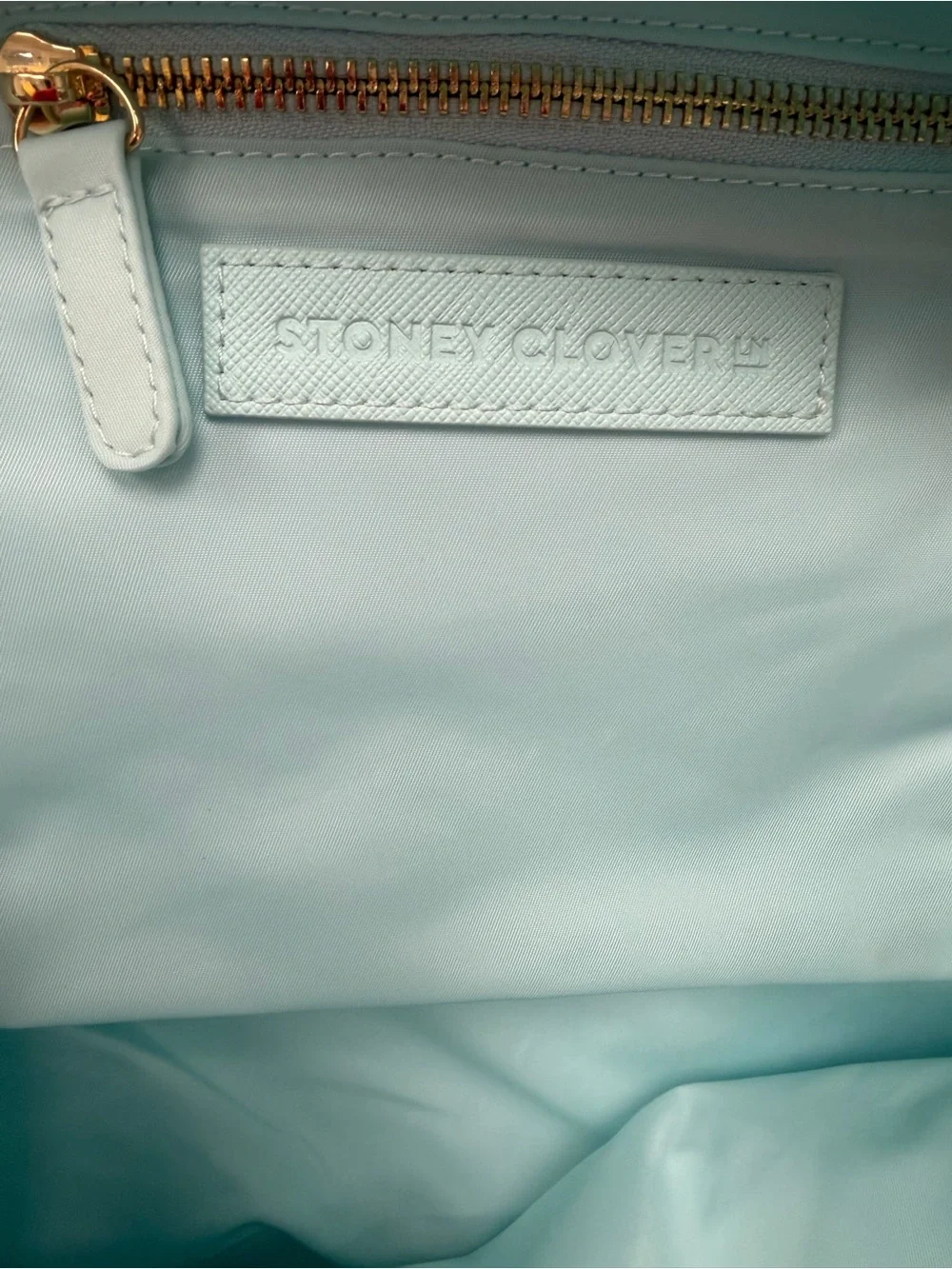 NWT Stoney Clover Lane Sky Blue Classic Nylon Tote Bag